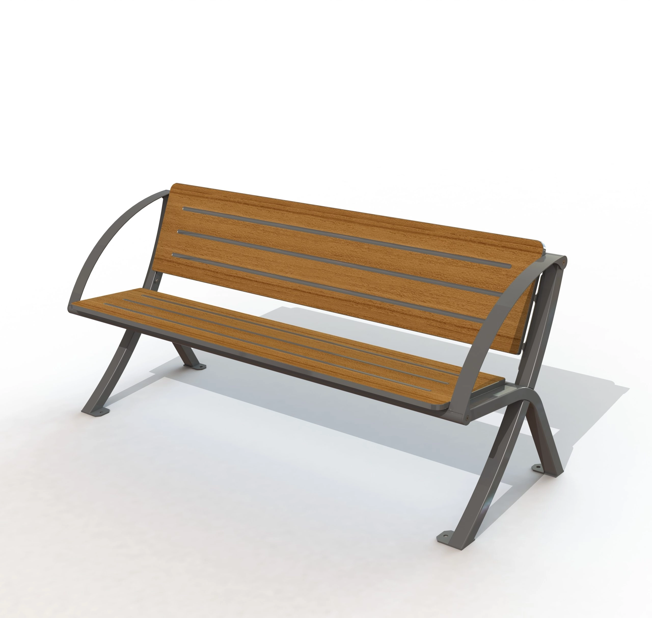 BANC BERGERAC GAMME HORIZON PEINT + PANNEAUX TECK