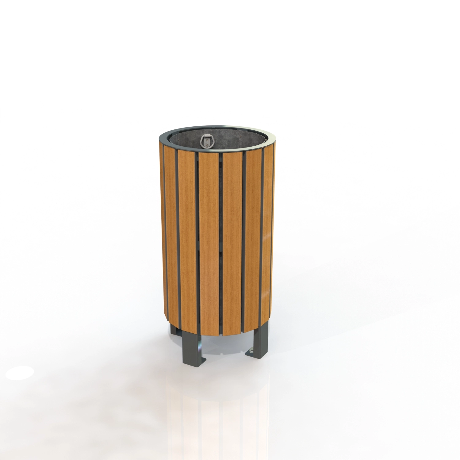 CORBEILLE OPTIMUM 40L PEINT + TECK