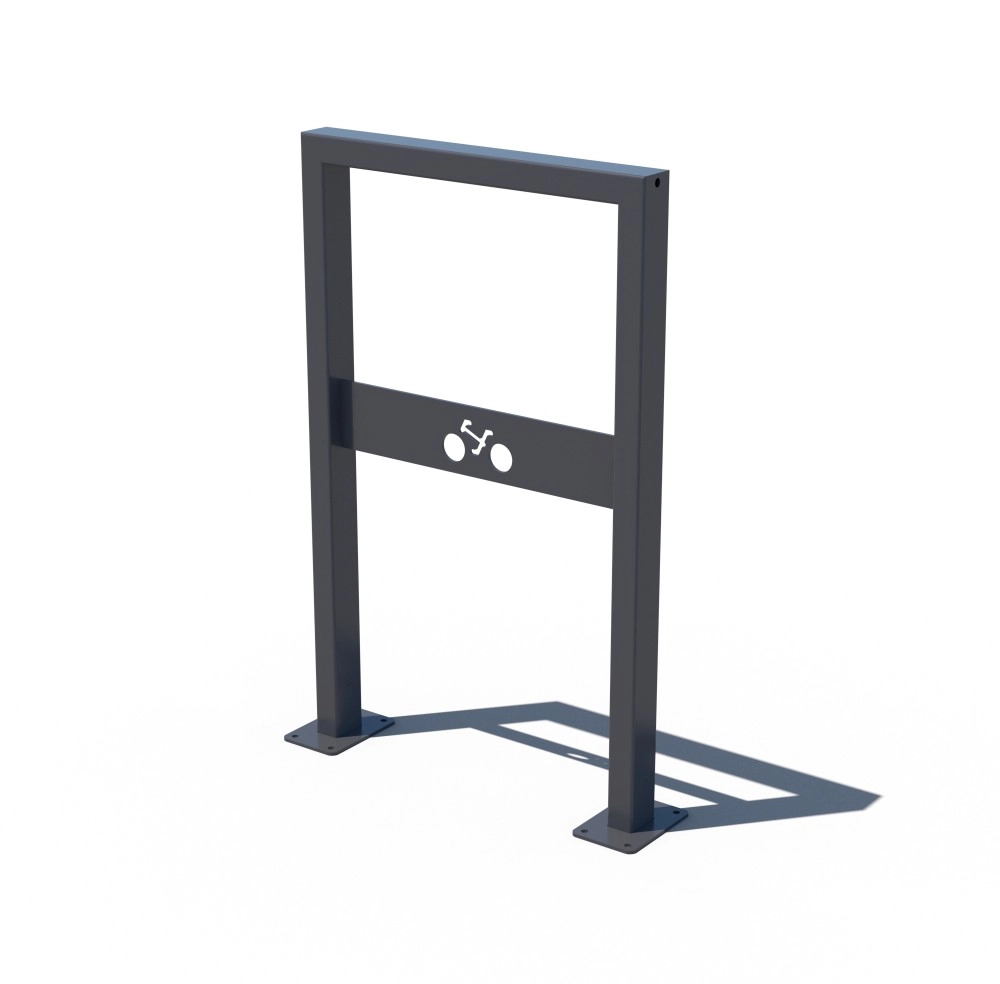 ARCEAU VELO 60X40 AVEC SIGNALETIQUE SUR PLATINES [PEINT]
